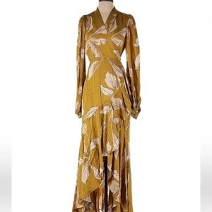 BANANA REPUBLIC  Floral  Ruffle Wrap Dress M